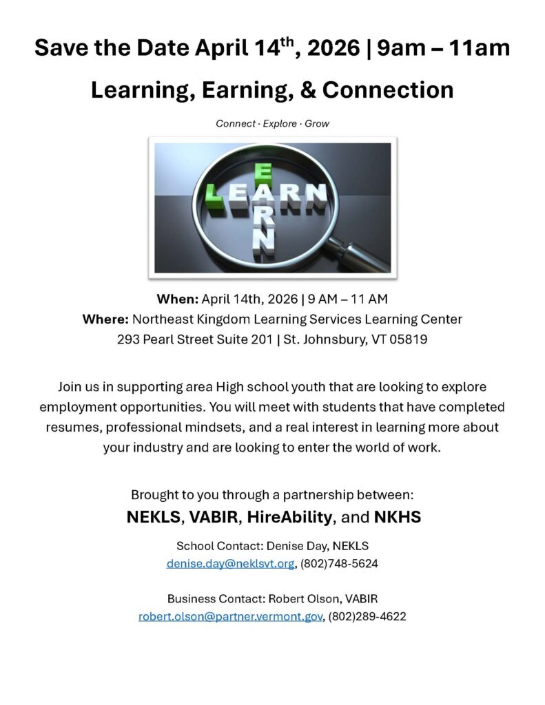 Learning Earning Connection Business Save the Date